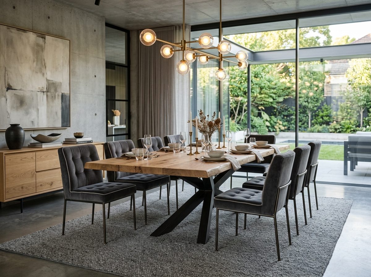 Mesa de Comedor Gourmet & Sillas Vintage, Comedores Finos